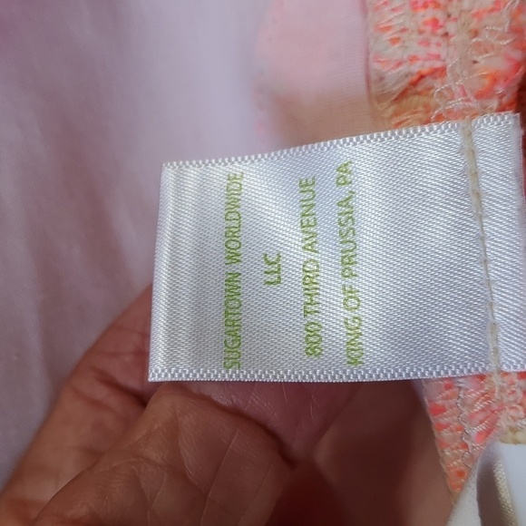 LILLY PULITZER shorts, pink/orange tweed. Size 0. Great used condition. Fringed - Picture 10 of 14